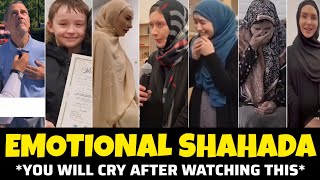 You Will Cry After Watching This SHAHADA COMPILATION  Part 1 [upl. by Kcirad]