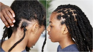 MUST SEE 2 years of Matted New Growth Retwist With No Clips  Dreadlock Tutorial [upl. by Rim]