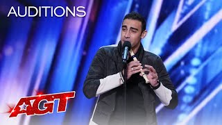 Medhat Mamdouh Beatboxes While Playing The Recorder  Americas Got Talent 2021 [upl. by Atselec14]