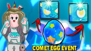 WE BROKE THE COMET EGG And Got HUGE Comet Pets Pet Simulator X  Roblox [upl. by Eadwina]