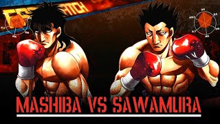 FLICKER JAB vs BULLET JAB Ryo Mashiba vs Ryūhei Sawamura Hajime No Ippo [upl. by Nairadas]