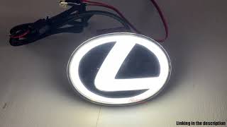 Dynamic Lexus Led Emblem Unbox and Demo 2022 Best Emblem Light for Lexus [upl. by Norved]