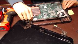 Dell Inspiron N4110 P20G P20G001 Laptop Power Jack Repair pushed in socket input port [upl. by Methuselah]