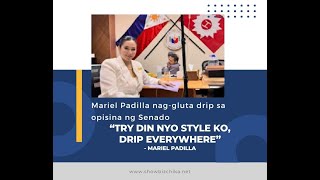 Mariel Padilla having gluta drip at senate office [upl. by Nitza684]