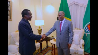 PRESIDENT MAGUFULI MEETS PROFESSOR PLO LUMUMBA AT THE STATE HOUSE DSM [upl. by Suissac]