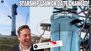 SCRUB SpaceX officially delayed Starship launch NET November 18th [upl. by Iamhaj]