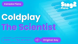 Coldplay  The Scientist Piano Karaoke with Visualiser [upl. by Theola]