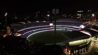 Adelaide Oval Light Show 2024 [upl. by Anaeerb873]