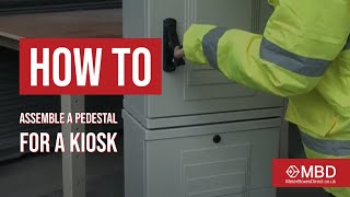 How to assemble a pedestal for kiosk [upl. by Oivalf]