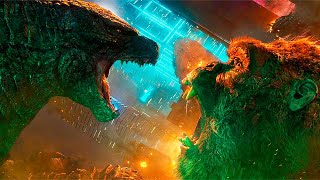 Godzilla vs Kong  Hong Kong Battle Scene  Godzilla Steps On Kong  Movie Clip HD [upl. by Anthe478]