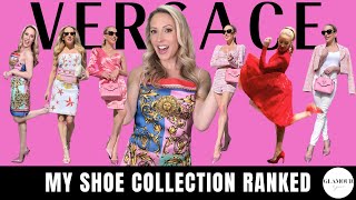 My Versace Heels Collection Rated  Hits Misses amp Versace Crystal Slingback Pumps Review [upl. by Assital]