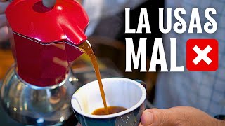 CAFETERA ITALIANA los ERRORES que cometes al usarla RESUELTOS  Guía para hacer el Mejor CAFÉ [upl. by Vasili]