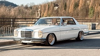 Mercedes w114 coupe 1970r engine m104 32l r6 Custom classic car [upl. by Inattyrb]