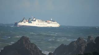 Interislander ferry in rough cook straight crossing [upl. by Onig]