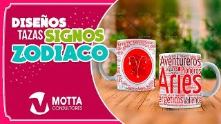 DISEÑOS PARA TAZAS DE SIGNOS ZODIACALES [upl. by Hsatan]