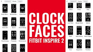 21 Clock Faces for Fitbit Inspire 2 [upl. by Katherin]