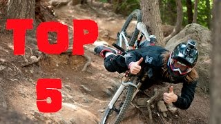 Downhill World Cup Top 5 Crashes [upl. by Ahsinauj389]