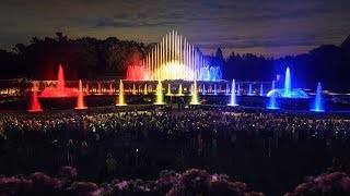 Longwood Gardens Kennett Square Pennsylvania USA  Crystal Fountains [upl. by Etak]