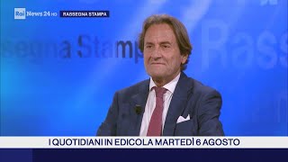 Fabio Fortuna a RASSEGNA STAMPA RAINEWS24HD del 06 08 2024 ore 08 30 [upl. by Tomaso]