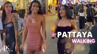 4K 🇹🇭 Walking Street Pattaya  Epicenter of Thailands vibrant nightlife [upl. by Melmon]