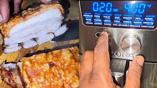 Ultimate Crispy Skin Pork Belly  Air Fryer Edition [upl. by Elga]