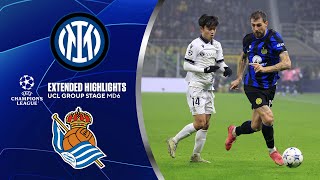 Inter vs Real Sociedad Extended Highlights  UCL Group Stage MD 6  CBS Sports Golazo [upl. by Hazlett817]