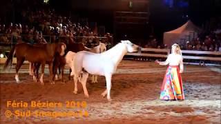 FERIA BÉZIERS 2018 © LES NUITS ÉQUESTRES  Sylvie Willms  CAVALS SUD [upl. by Bertrando]