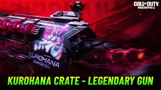 Kurohana Crate Free Legendary Gun Confirmed Reveal in Season 11 COD Mobile  CODM [upl. by Laryssa]