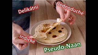 Indické placky naan  ověřený recept který je na placky pita [upl. by Eillah57]