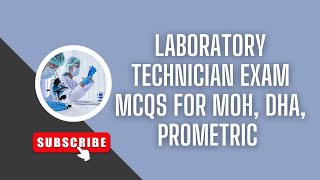 Laboratory technician exam MCQs for MOH DHA Prometric exam [upl. by Ferdinande419]