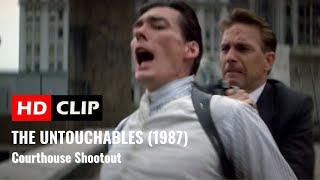 THE UNTOUCHABLES 1987  Courthouse Shootout  Frank Nittis end [upl. by Rosalind]