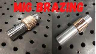 Solda MIG Brazing  Utilizando arame BronzeSilício [upl. by Afaw]