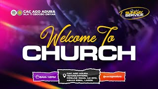 SUNDAY SERVICE  20 0CTOBER 2024  PROPHET TA JEGEDE  CAC AGO ADURA [upl. by Deanne318]