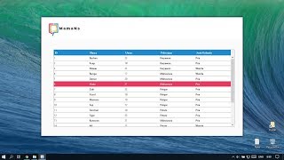 Java Swing UI  Design jTable [upl. by Gerrald]