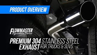 Flowmaster Signature Series – 304 Stainless Steel Exhaust for Trucks amp SUVs [upl. by Skardol]