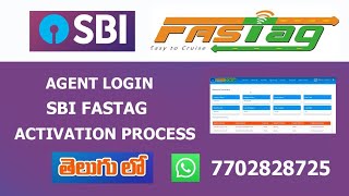 SBI FASTAG ACTIVATION PROCESS TELUGU  SBI AGENT LOGIN  MY FASTAG  SBI ADMIN LOGIN [upl. by Ahselaf752]