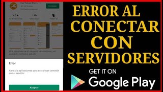 ERROR al CONECTAR con SERVIDORES de Google play Store Solucion final [upl. by Stefa]