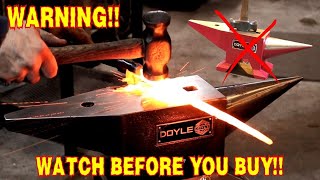 Harbor Freight Doyle Anvil Review Part 2 Anvil stand build forging and honest review Sorry guys [upl. by Ahsieket]