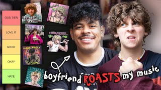 MY BOYFRIEND ROASTS MY MUSIC ON A TIER LIST  NOAHFINNCE ​⁠ft notcorry [upl. by Belshin]