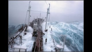 SHIPS IN STORM COMPILATION MONSTER WAVES [upl. by Riek]