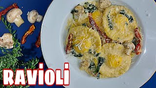 RAVİOLİ TARİFİ🔝MAKARNA NASIL YAPILIR 👍EN NEFİS İTALYAN RAVİOLİYİ 🔝 EASY RAVIOLI RECIPE 🍝 [upl. by Adachi]