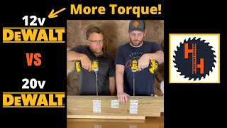 DeWALT 12v Has More Torque Than 20v will it win [upl. by Behah]