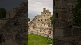 Arquitectura maya Palacio de los cinco pisos de Edzná Campeche México [upl. by Ynattyrb340]