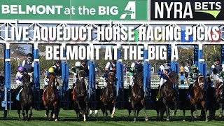 Live Aqueduct Horse Racing Picks  Belmont at the Big A [upl. by Niple531]