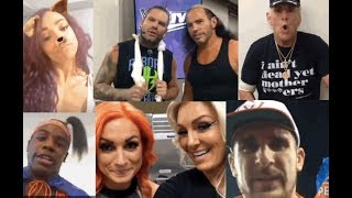 WWE SnapchatIG ft Charlotte Sasha Banks Becky Lynch The Hardy Boyz Miztourage n MORE [upl. by Norrabal]