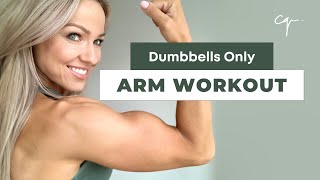 Arm Workout at Home  Dumbbells Only [upl. by Sabino]