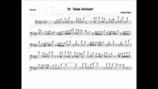 Trombone Shorty  St James Infirmary Trombone Solo Transcription [upl. by Nedap655]