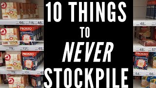 10 Things to NEVER EVER Stockpile Long Term  Foods For Survival Survivle Food Storage [upl. by Ymma]