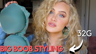 10 Tips for Styling a BIG BUST 😅 TRY ON [upl. by Wrand387]