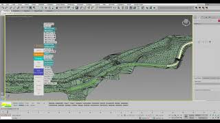 Extend vertices to a line curve or surface TerrainAxe3dsmax [upl. by Sirmons469]